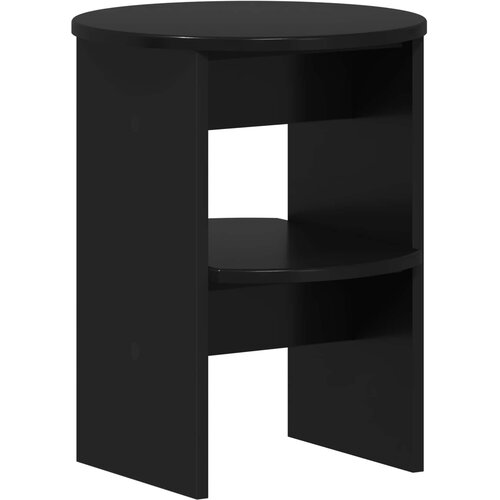  Pomoćni ormarić 2 pcs Crna &amp;Oslash;40 x 50 cm Konstrukcijsko drvo Slike