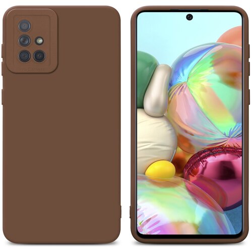 Cadorabo Case, združljiv s Samsungom v tekočinski rjavi barvi - za&scaron;čitni pokrov iz fleksibilnega silikona TPU, (20596308) Cene
