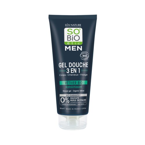 SO&amp;rsquo;BiO &amp;eacute;tic 3u1 gel za tu&amp;scaron;iranje za mu&amp;scaron;karce - vetiver Slike