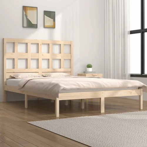  Okvir za krevet od masivne borovine 140 x 190 cm