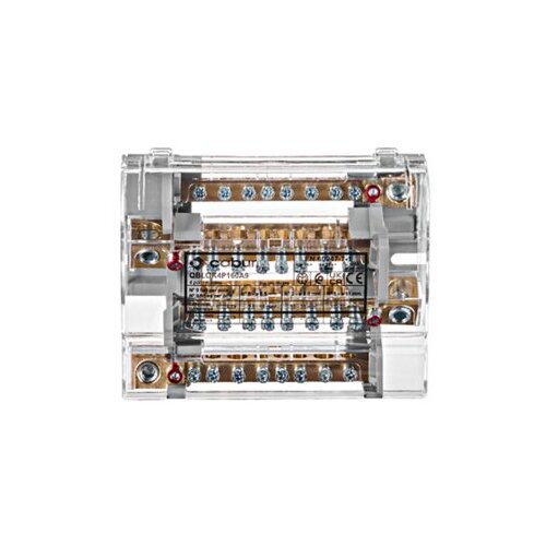Schrack Razvodni blok, 4p, 160A, ulaz 1x50mm&amp;sup2;, izlaz 2x35+6x16mm&amp;sup2; Slike