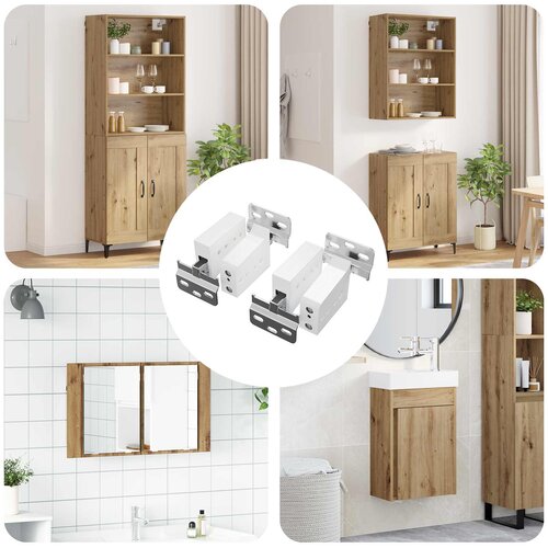  Osi za vje&amp;scaron;anje ormara 2 pcs Bijelo 70 x 48 x 19 mm Slike