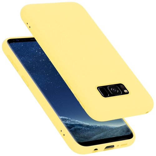 Cadorabo ohi&amp;scaron;je, združljiv s Samsungom v tekoči rumeni - za&amp;scaron;čitni pokrov, narejen iz fleksibilnega silikona TPU, (20586565) Slike