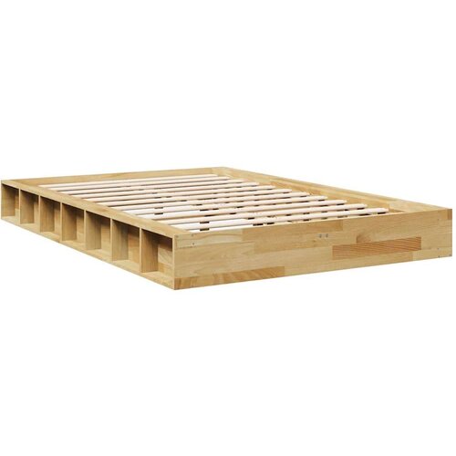 vidaXL posteljni okvir brez vzmetnice 120x200 cm masivni les hrast Cene