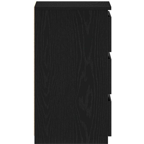  Noćni ormar s ladicama 2 pcs Crni hrast 40 x 35 x 62,5 cm Slike