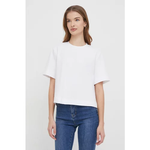 Sisley Kratka majica ženski, bela barva
