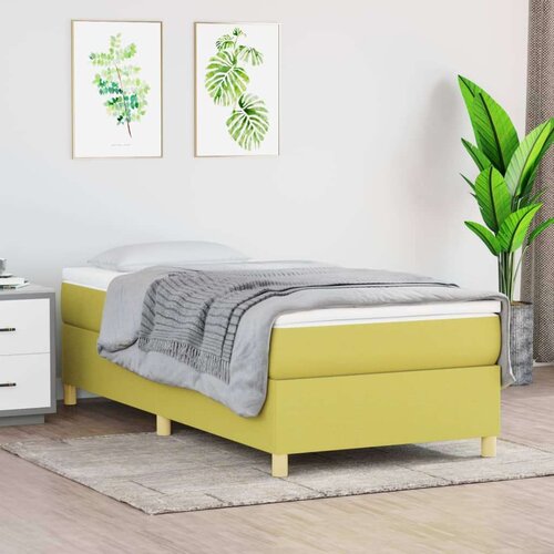  Box spring posteljni okvir zelen 80x200 cm blago, (20735475) Slike