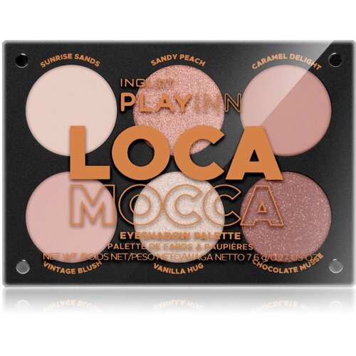 Inglot PlayInn Eyeshadow Palette paleta senčil za oči odtenek LOCA MOCCA 7,4 g Slike