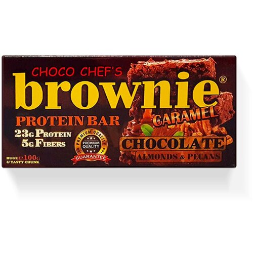 brownie protein bar karamel, badem i pekan orah hfd 100 gr Slike