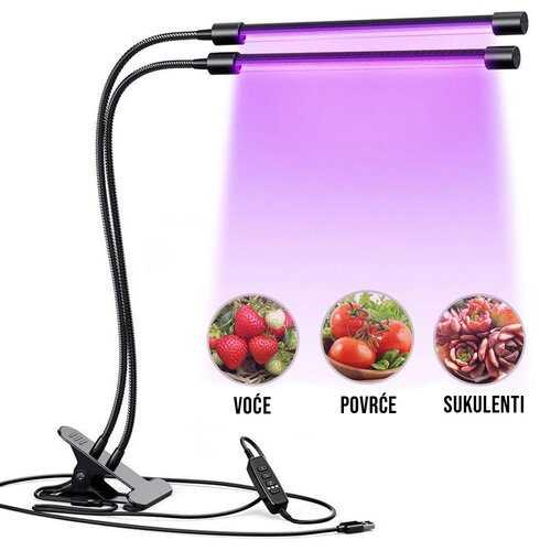  Dvostruka led lampa za biljke Slike
