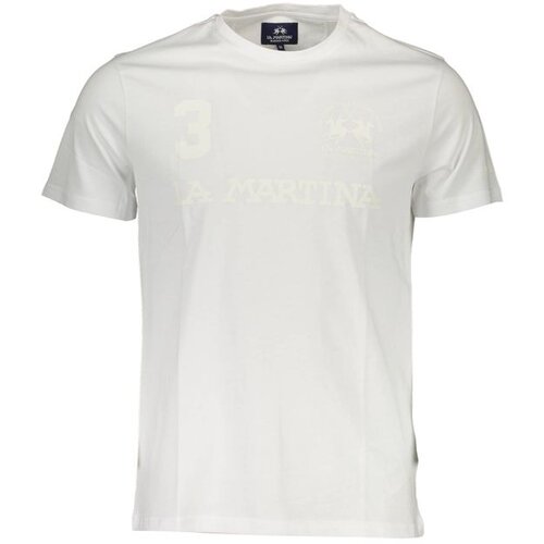 La Martina WHITE MEN'S SHORT SLEEVE T-SHIRT Cijene