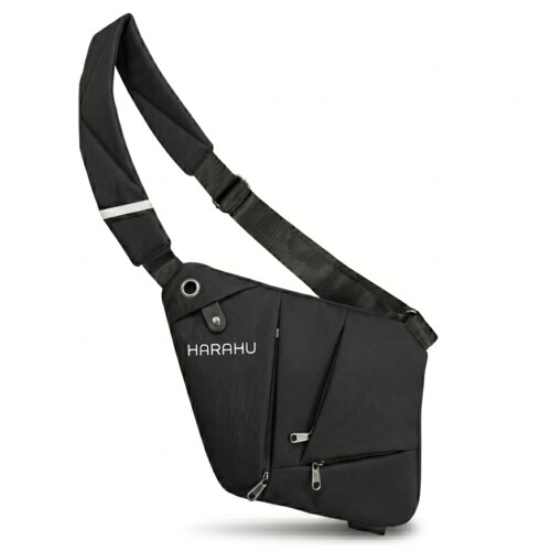  Mu&amp;scaron;ka Crossbody Torba HARAHU Pulse - Crna KP40323 Slike