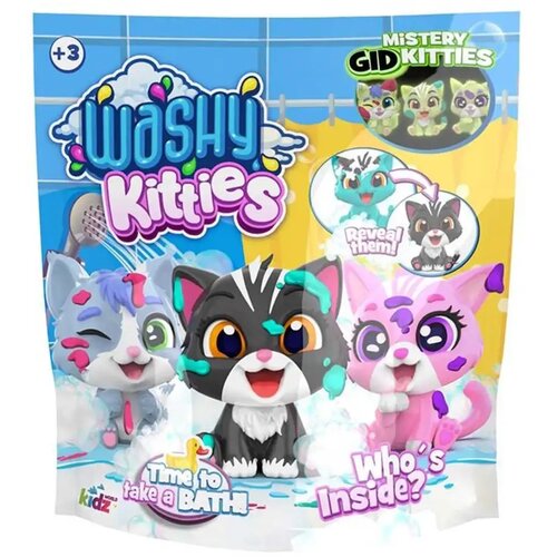 YUME Washy Friends: Color Reveal Mačkice za kupanje iznenađenje u vrećici, razne vrste 1 komad Slike