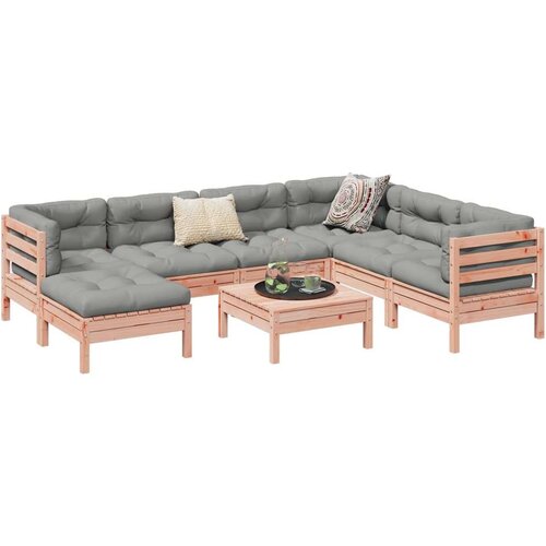  8-dijelni set vrtnih sofa s jastucima masivno drvo duglazije Cijene