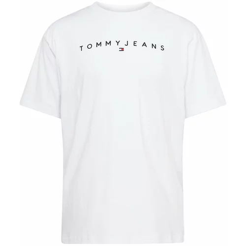 Tommy Jeans Majica temno modra / rdeča / črna / bela