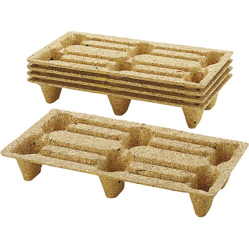 Ratioform Paleta iz pre&amp;scaron;anega lesa, Dx&amp;Scaron; 800 x 400 mm, s 6 nogami, DE 10 kosov Slike
