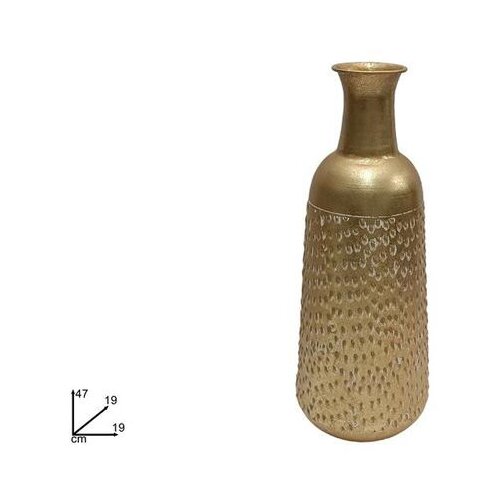 VAZA 47 x 19 CM ZLATNA BIJELA METALNA Slike