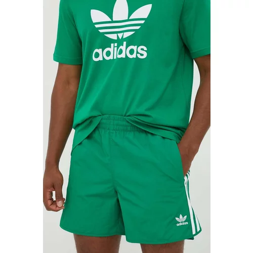 Adidas Kratke hlače moški, zelena barva