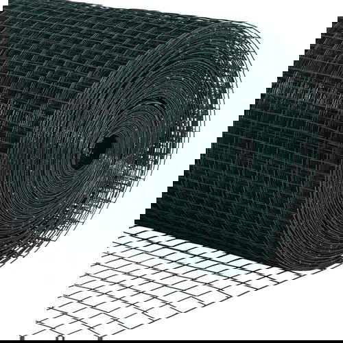 vidaXL PVC ograjevalni steber Set 2 Zelen PVC 25 x 1.5 m Vzdržljivo Cene