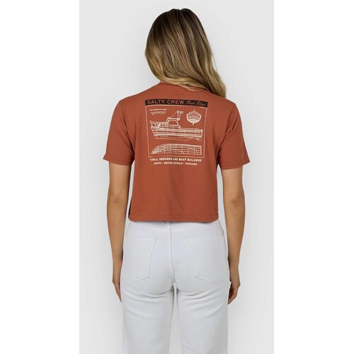Salty Crew Boat Shop Crop T-shirt sierra Cene