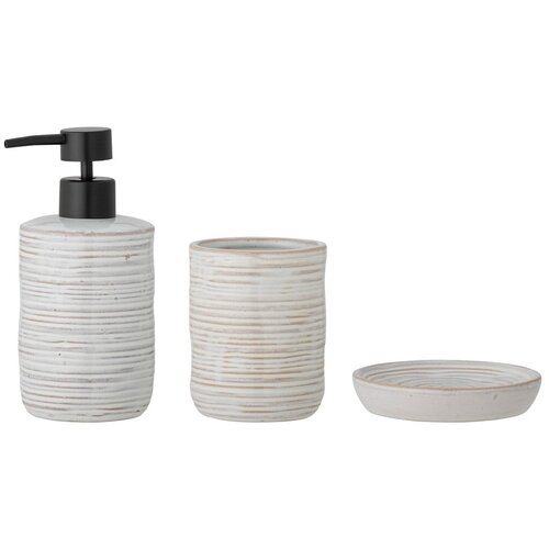 Bloomingville Krem set pribora za kupaonicu od kamenine Winta &amp;ndash; Slike