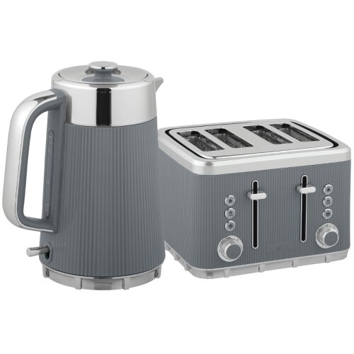 Nesta Komplet grelnika vode 1,7 L in toasterja za 4 rezine, siv, 2200 W, hitro kuhanje, filter proti kamnu, 7 stopenj zapečenosti, (5000493965) Cene