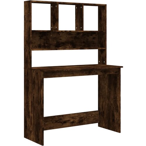  Radni stol s policama boja hrasta 102 x 45 x 148 cm drveni Slike