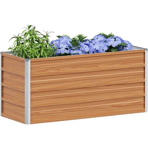  Povi&amp;scaron;ena gredica - Vrtna gredica Svijetlosmeđa 100 x 40 x 45 cm Slike