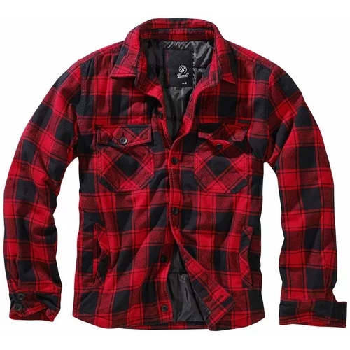 Brandit muška jakna lumberjacket, crno-crvena