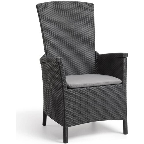 Allibert Vrtna Stolica s Podesivim Naslonom "Vermont" Grafit 238452 Cijene