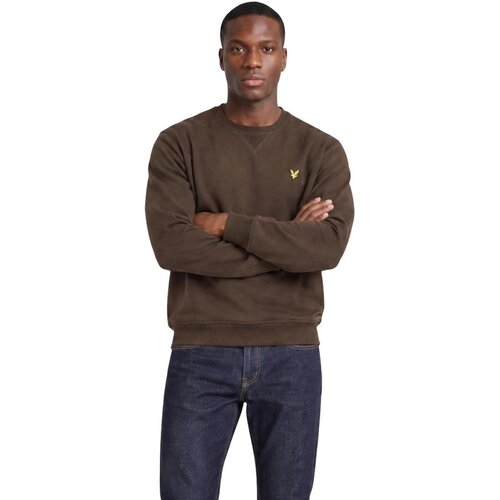 Lyle &amp;amp; Scott Puloverji Brushed Back Crew Neck Sweatsh ML1131V Kostanjeva Slike