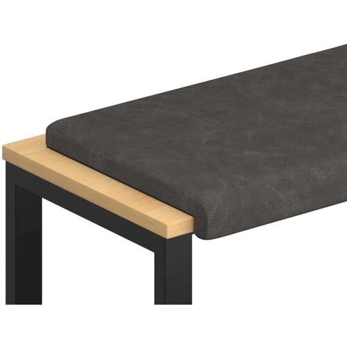  Jastučić za klupu Umjetna koža Crna Dubina 35 cm - Crna 60 x 38 x 6 5 cm Slike
