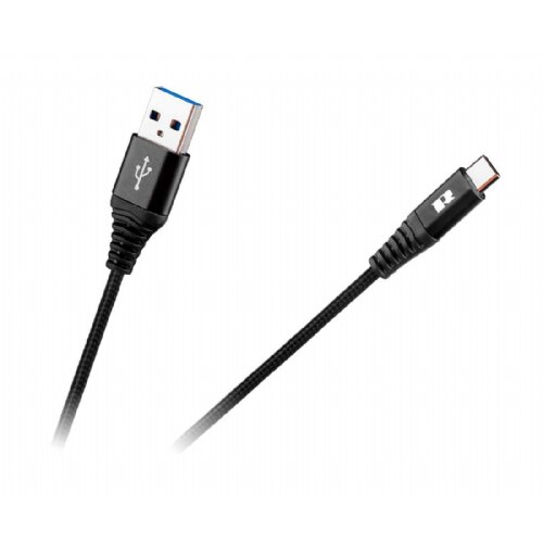 Rebel USB kabel 2.0 M.- tip C. M., črne barve, 0,5m Slike