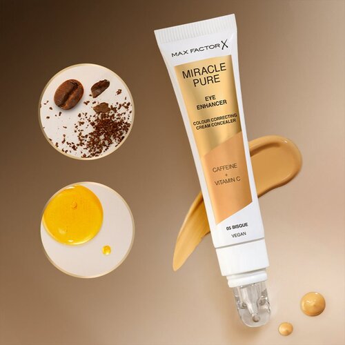 Max Factor Miracle Pure kremasti korektor protiv oticanja i tamnih krugova nijansa 03 Peach 10 ml Slike