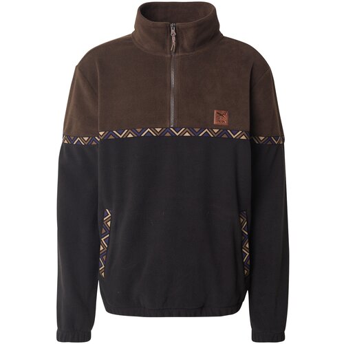 Iriedaily Pulover 'Monte Noe' modra / temno rjava / črna Cene