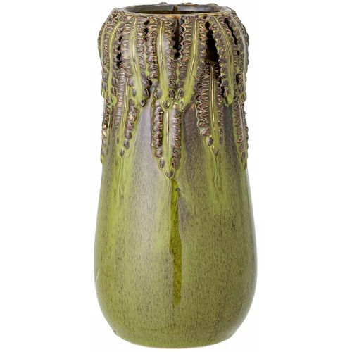 Bloomingville Vaza iz zelenega stekla Eloi, višina 21 cm
