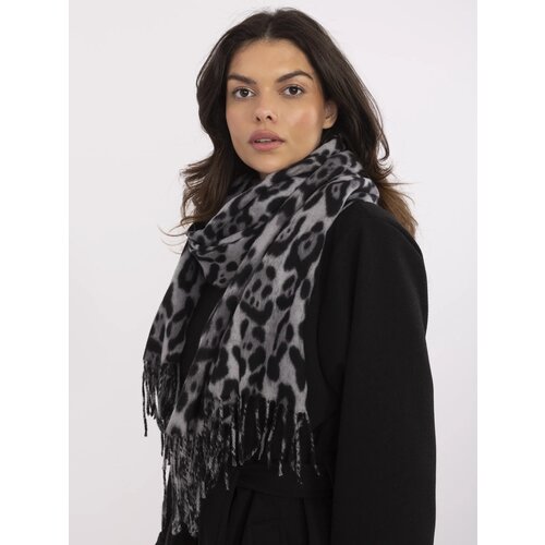 Fashionhunters Scarf-AT-SZ-1-892.39P-Grey-Black Cijene