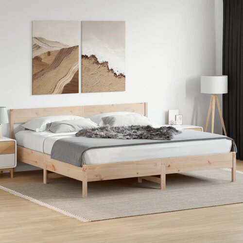 Furnova Posteljni okvir brez vzmetnice 180x200 cm trdna borovina, (21938762) Slike