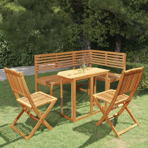 vidaXL 4-dijelni bistro set od masivnog bagremovog drva Cene