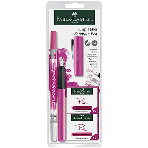 Faber-castell Nalivno pero Faber-Castell grip M, roza