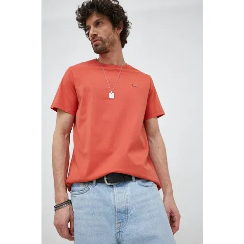 Levi's Pamučna majica boja: narančasta, jednobojni model