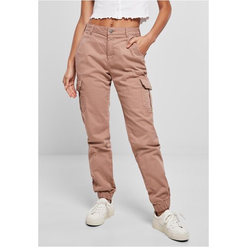 Urban Classics Women's high-waisted dukrose trousers Cene