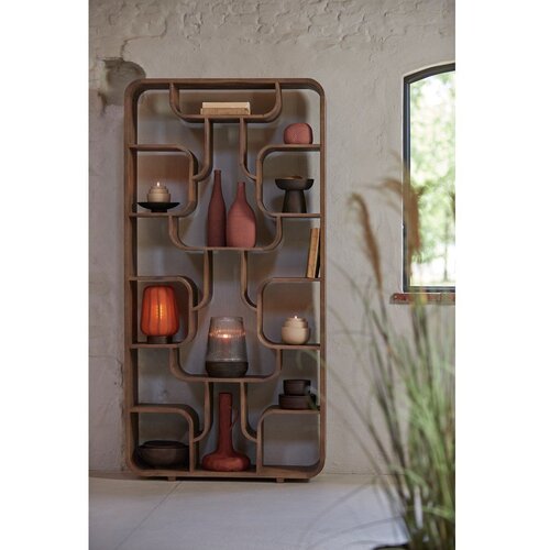 Light &amp;amp; Living Regal iz masivnega manga v naravni barvi 100x200x30 cm Labare &amp;ndash; Slike