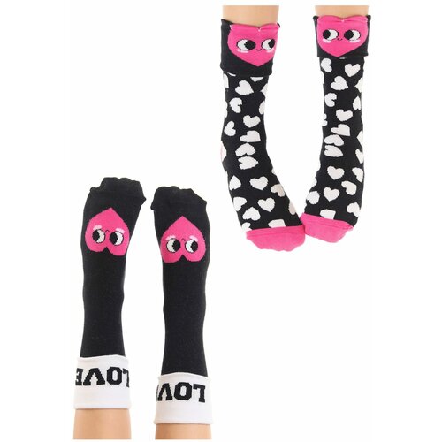 Mushi Socks - Black - With Slogan Slike