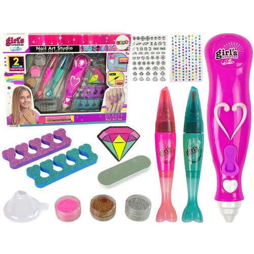  Nail Painting Set Nail Pens Glitter Dispenser Diamonds Slike