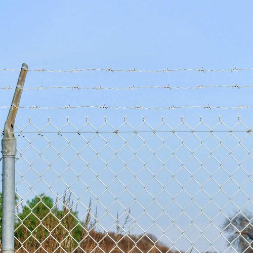 VidaXL Bodljikava žica Srebrno 100 m Čelik vruće galvaniziran Slike