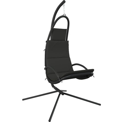 Maison Chic Vrtni gugalni stoli - Stol za vrt z blazino temno sivo oxford blago in jeklo JS276, (21878012) Slike