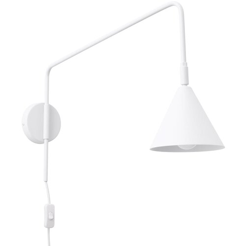 Nice Lamps Bela stenska svetilka z vtikačem Zylo &amp;ndash; Slike