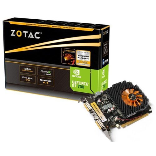 Zotac GeForce GT730 2GB DDR5, 2xDVI/mini-HDMI/128bit, ZT-71103-10L grafička kartica Slike