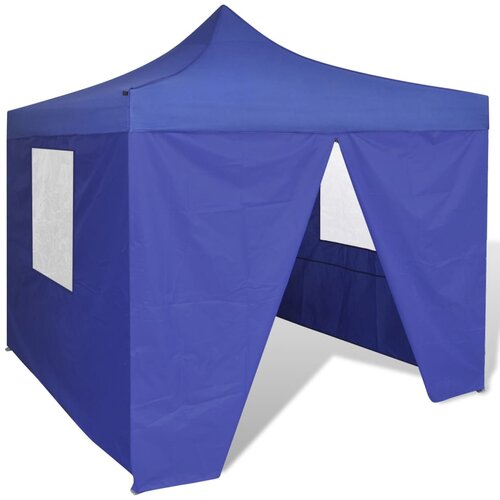 VidaXL plavi sklopivi &amp;scaron;ator 3 x 3 m s 4 zida Slike